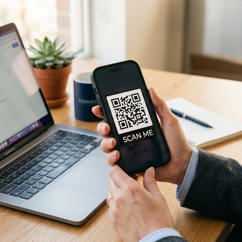 Scan me to open the digital visiting card